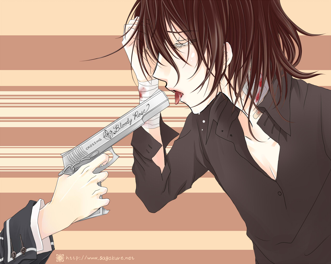 Zero X Kaname Bloody Rose By Sagakure On Deviantart