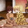 Takuma and Kaname sleepover