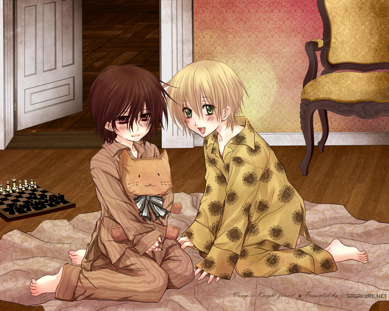 Takuma and Kaname sleepover