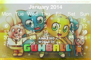 Gumball Calander 2014 January