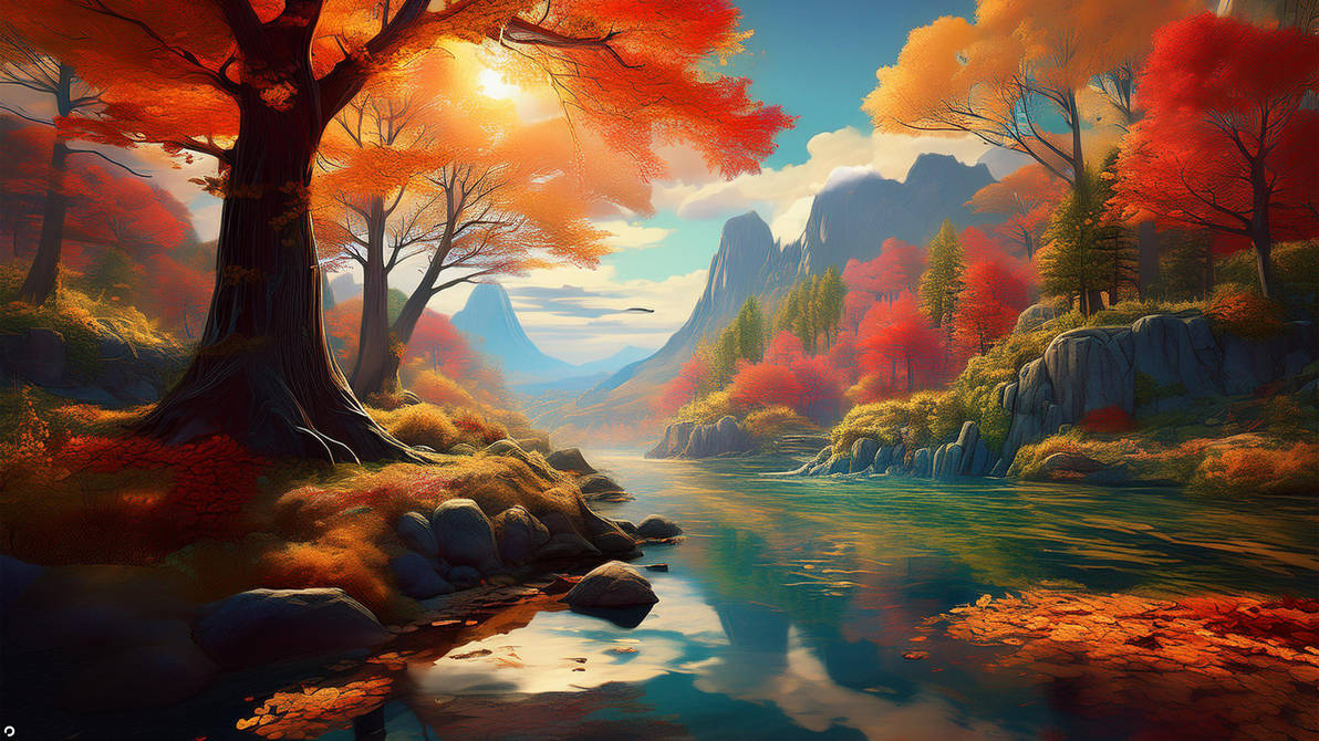 Fantasy Fallscape fallfantasy by BaDe3 on DeviantArt