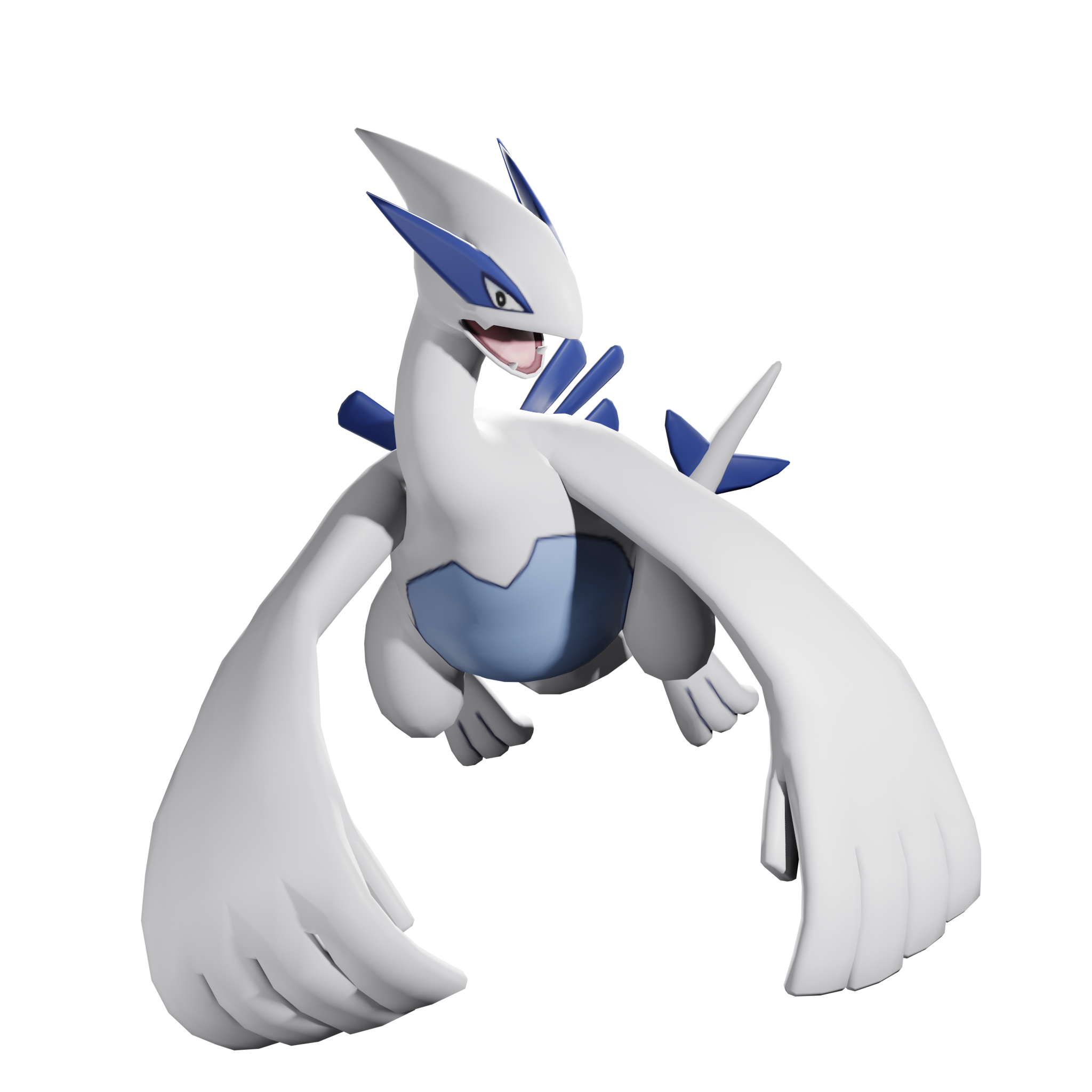 Lugia 3D Render Pokemon by MrPatafoin on DeviantArt