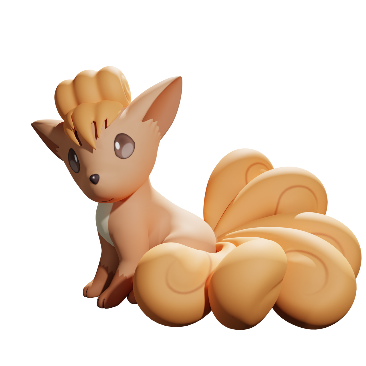 Vulpix 3D render by MrPatafoin on DeviantArt