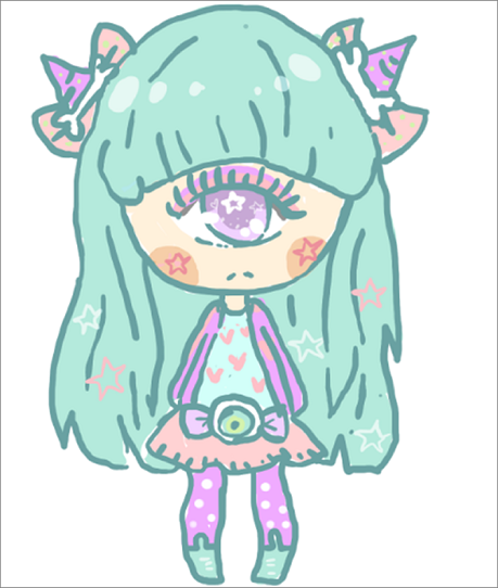 Moon and Stars cyclops adoptable CLOSED