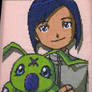 Ken and Wormmon Cross Stitch