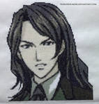 Genya Arikado (Dawn of Sorrow) Cross Stitch by ShiroiKoumori