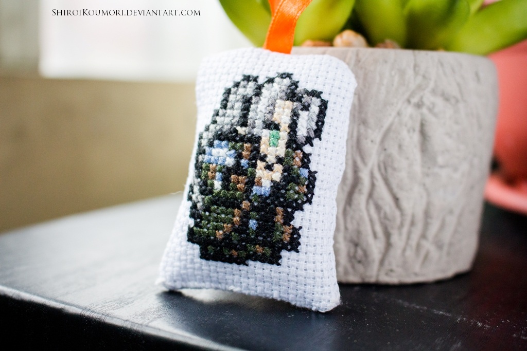 Sephiroth Cross Stitch Bag Tag