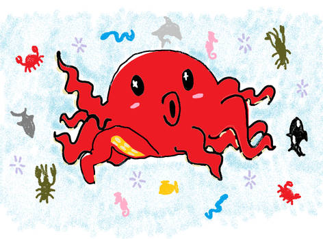 Kawaii octopus