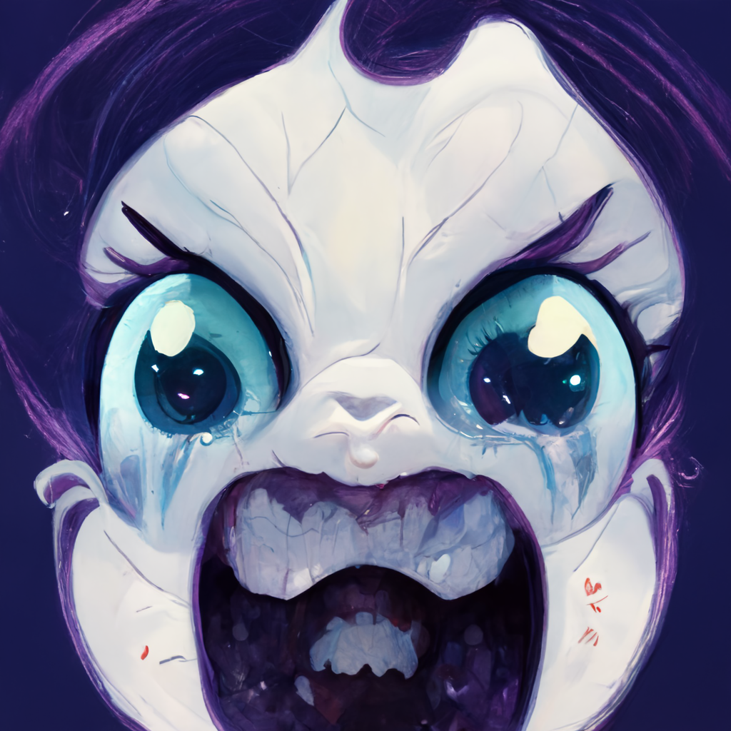 Rarity Creepy by PizzaSplit on DeviantArt