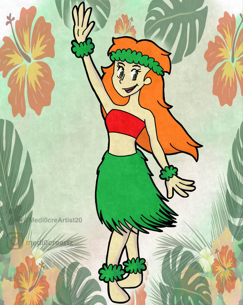 Hula girl (request) by Medi0creArtz on DeviantArt