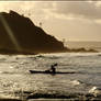 Surf kayak at Wategos Beach