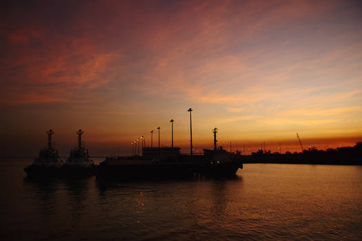 Sunset - Darwin harbour 1