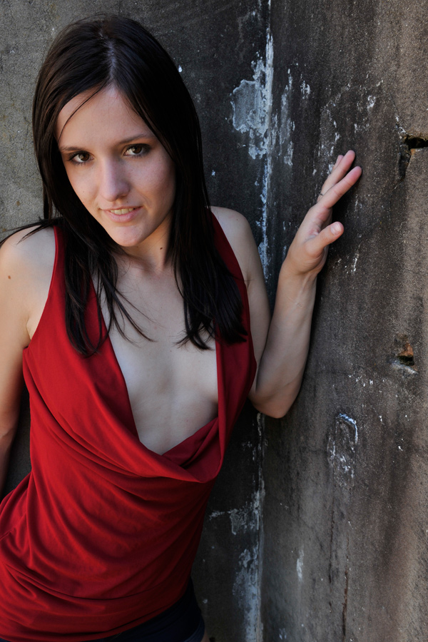 Cassie - red cowl smile by wildplaces