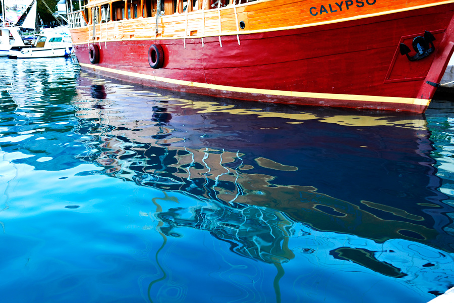 Yacht reflection - Makarska 1