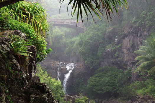 Misty bridge 1 - Maui