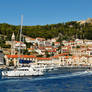 Sailing into Hvar Town