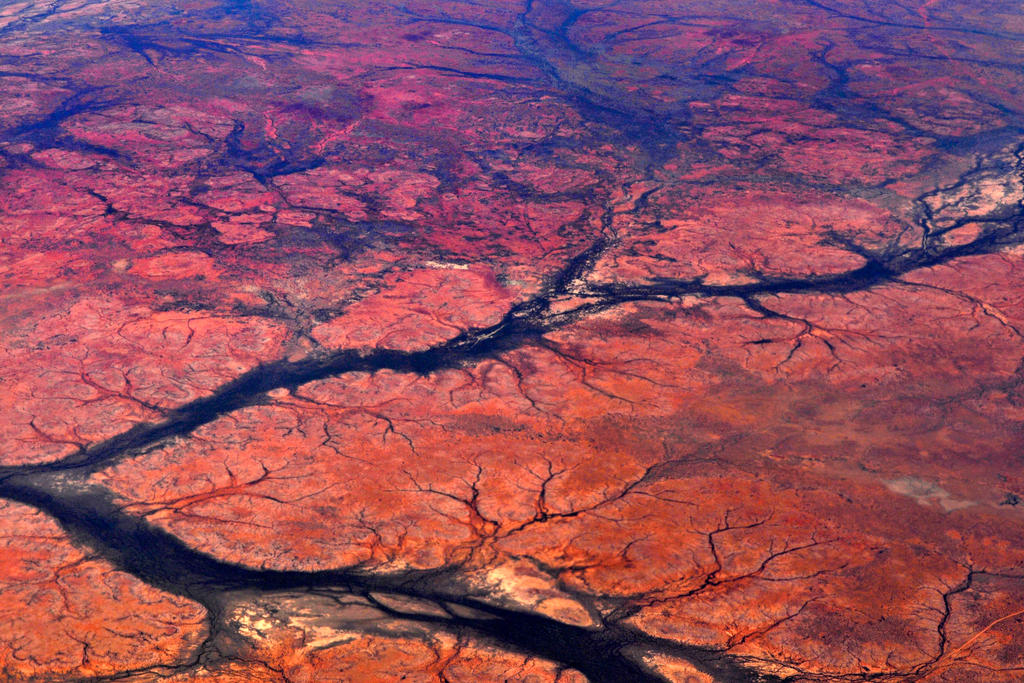 Flying over central Australia 4