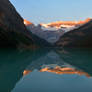 Sunrise reflection - Lake Louise