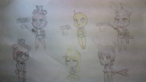 Five Nights at Freddy's Freddy, Chica, Bonnie