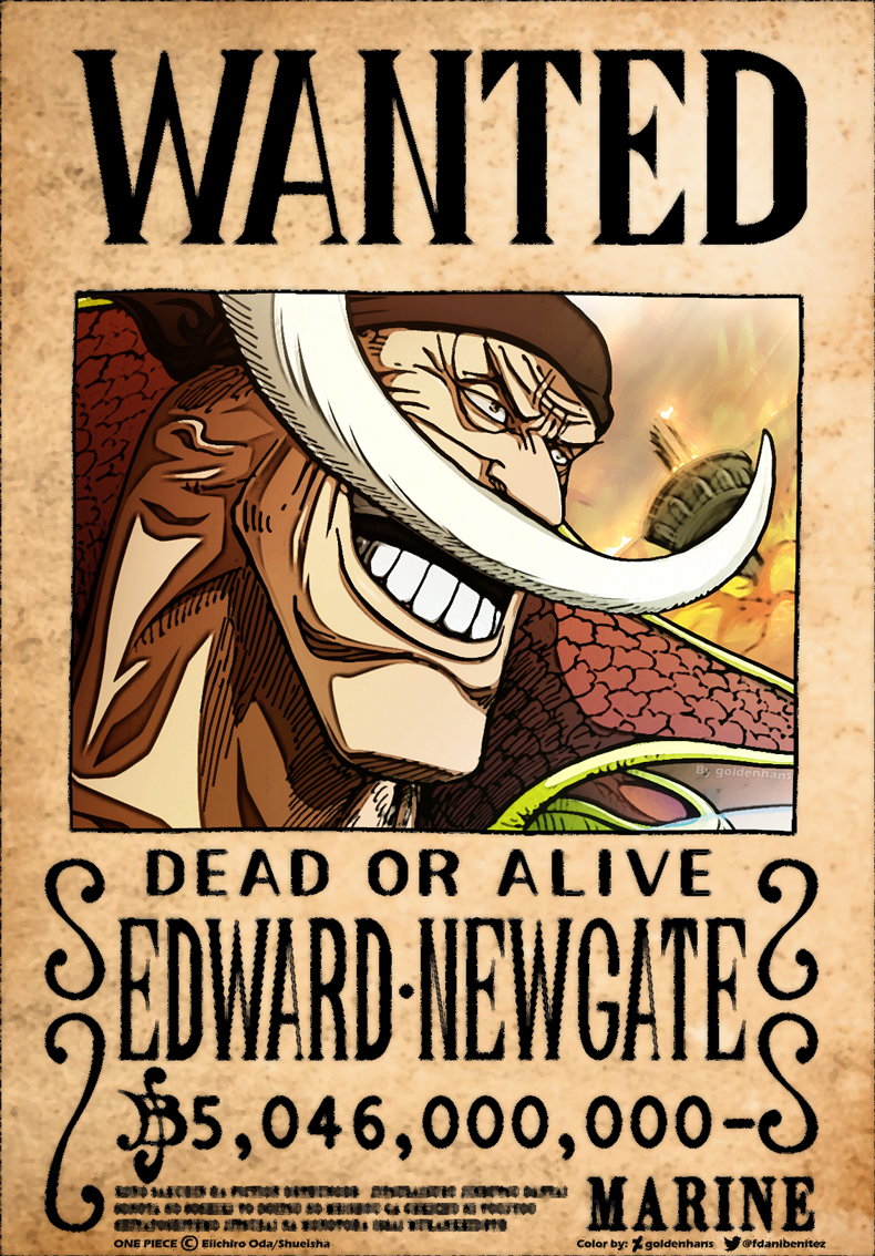 Edward Newgate Wanted One Piece Cap 957 By Goldenhans On Deviantart Edward Newgate Wanted One Piece Cap 957 By Goldenhans On Deviantart