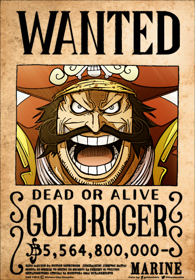Gol D Roger Wanted One Piece Cap 957 By Goldenhans On Deviantart