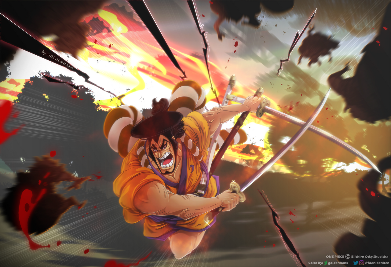 One Piece Cap 970 La Fuerza De Kozuki Oden By Goldenhans On Deviantart