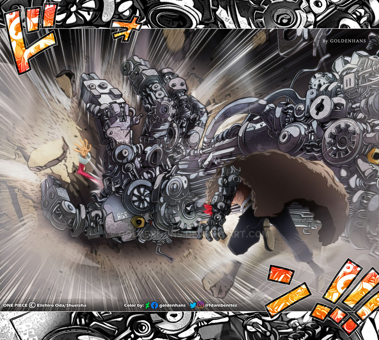 One Piece cap. 980 PUNK GIBSON!!! by goldenhans on DeviantArt