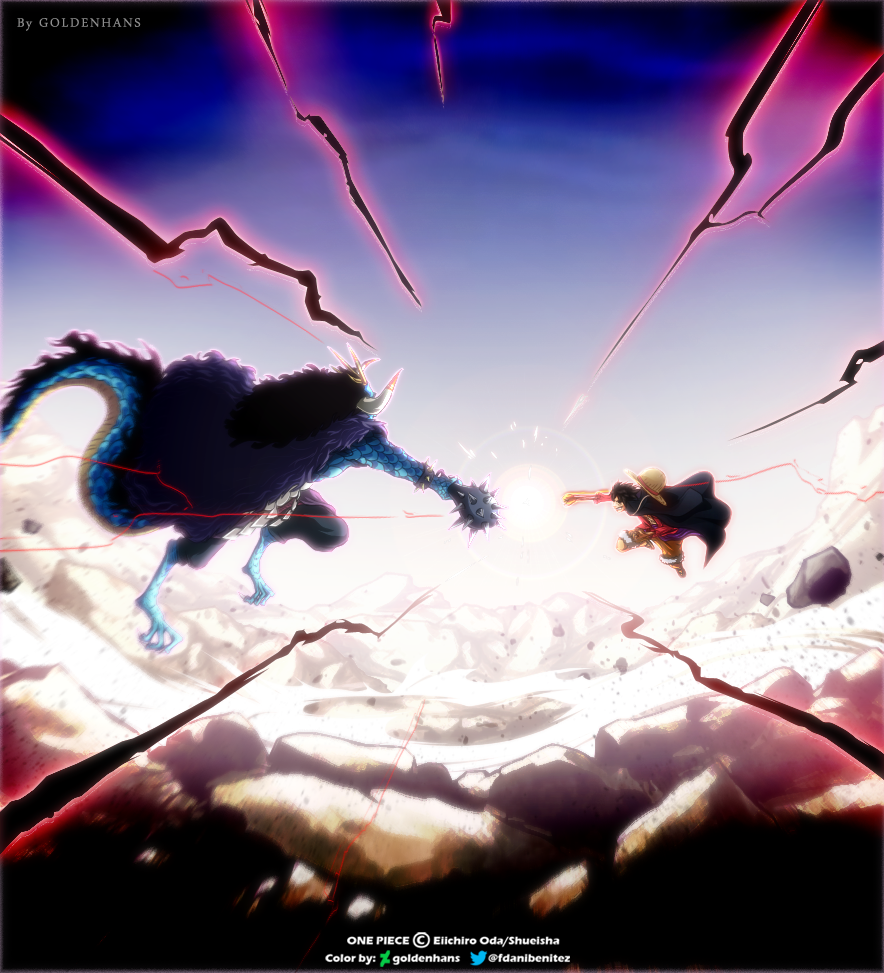 One Piece Chapter 1026 – Luffy And Momonosuke VS Kaido: Resolve