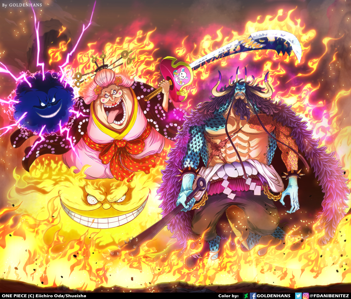 One Piece Cap 1008 Kaido Y Big Mom By Goldenhans On Deviantart