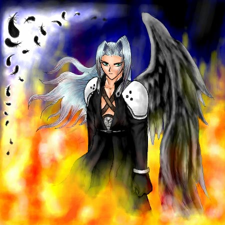 One winged angel