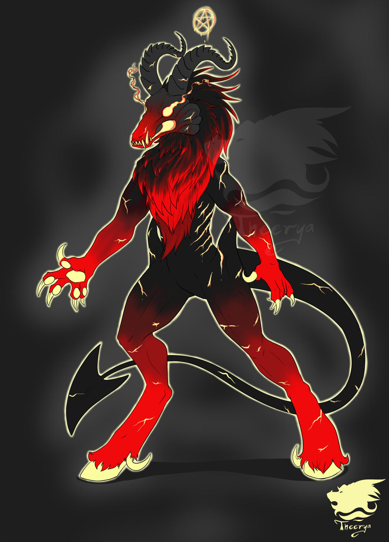 Hellhound commission by Theerya on DeviantArt