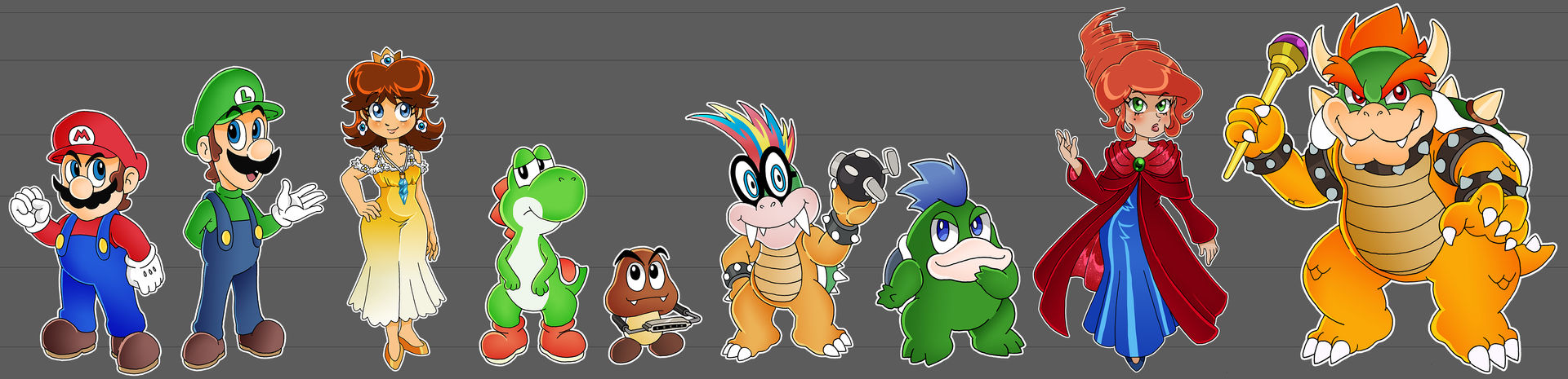 Super Mario Bros Movie - Complete Cast by Nico--Neko on DeviantArt