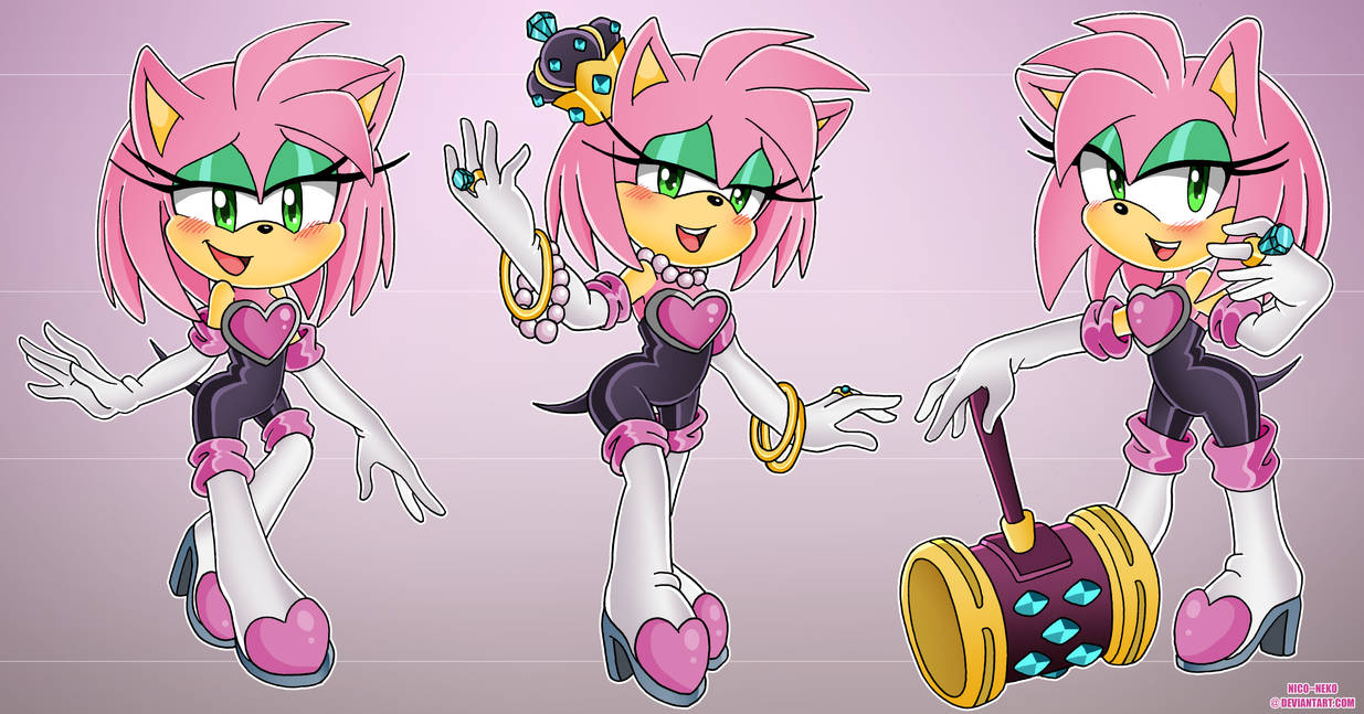 Amy R Urge Amy Rouge - Poses Lineup by Nico--Neko on DeviantArt