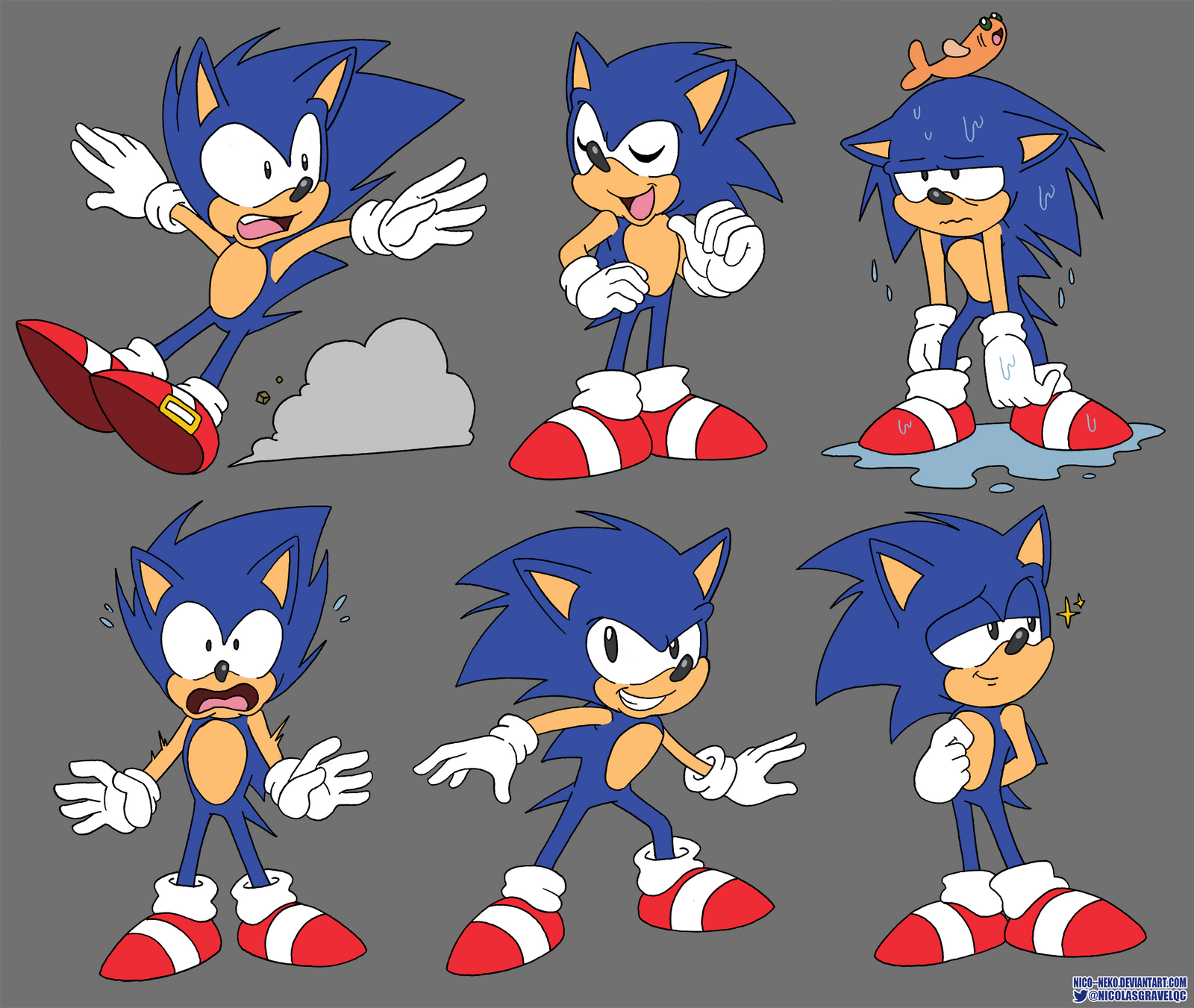 Sonic the Hedgehog Poses Practice by NicoNeko on DeviantArt Sonic the Hedgehog Poses Practice by NicoNeko on DeviantArt