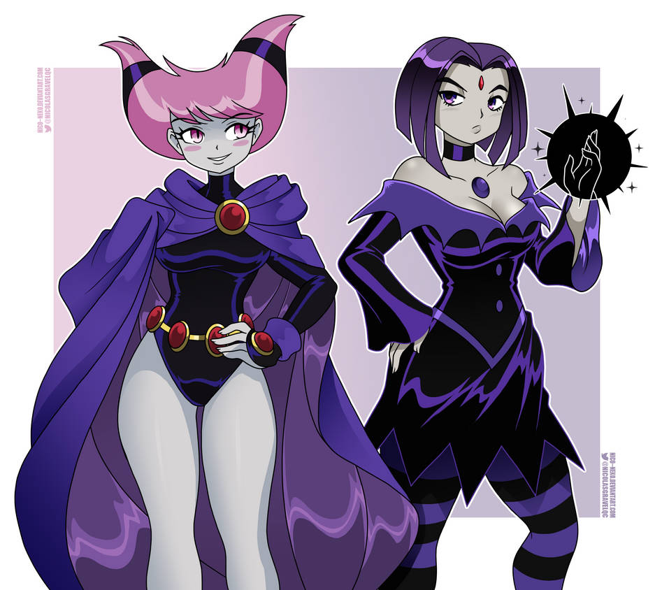 Jinx and Raven Outfit Swap! by NicoNeko on DeviantArt