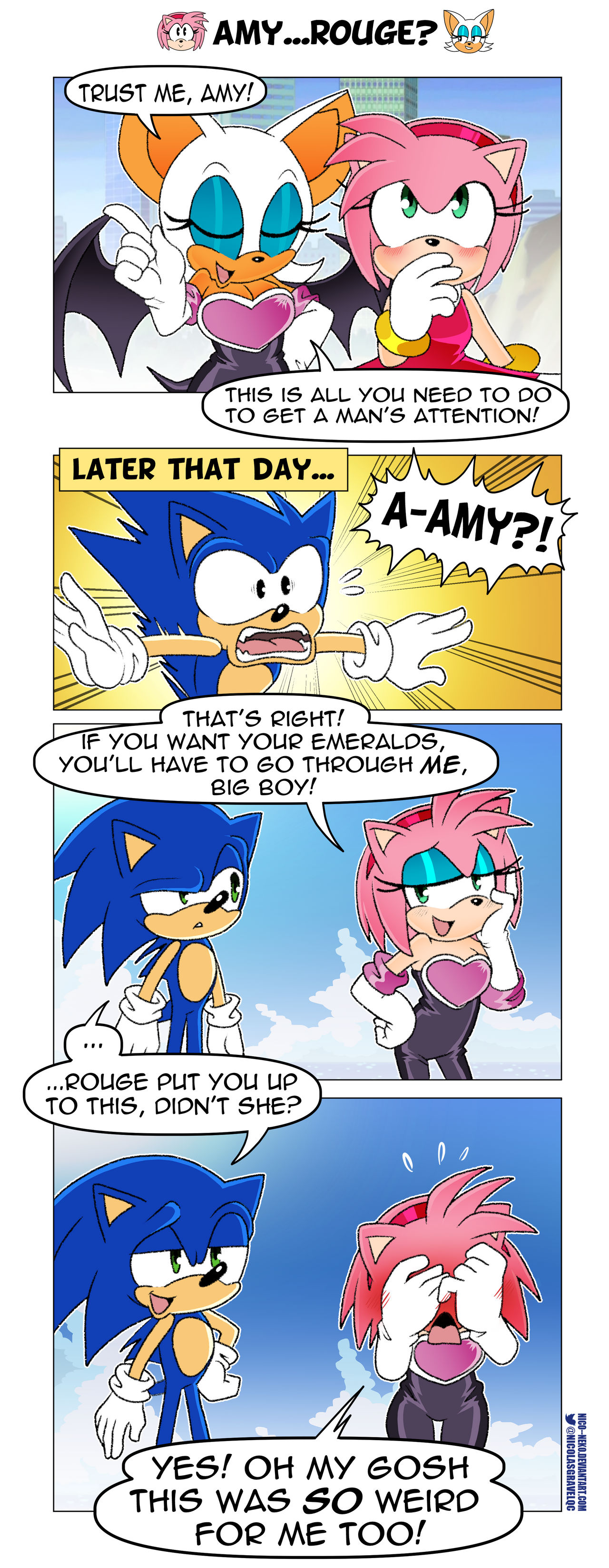 Ask the Characters #2: Sonic and Amy by Okida on DeviantArt