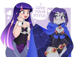 Zatanna and Raven - Bonding Spellcasters
