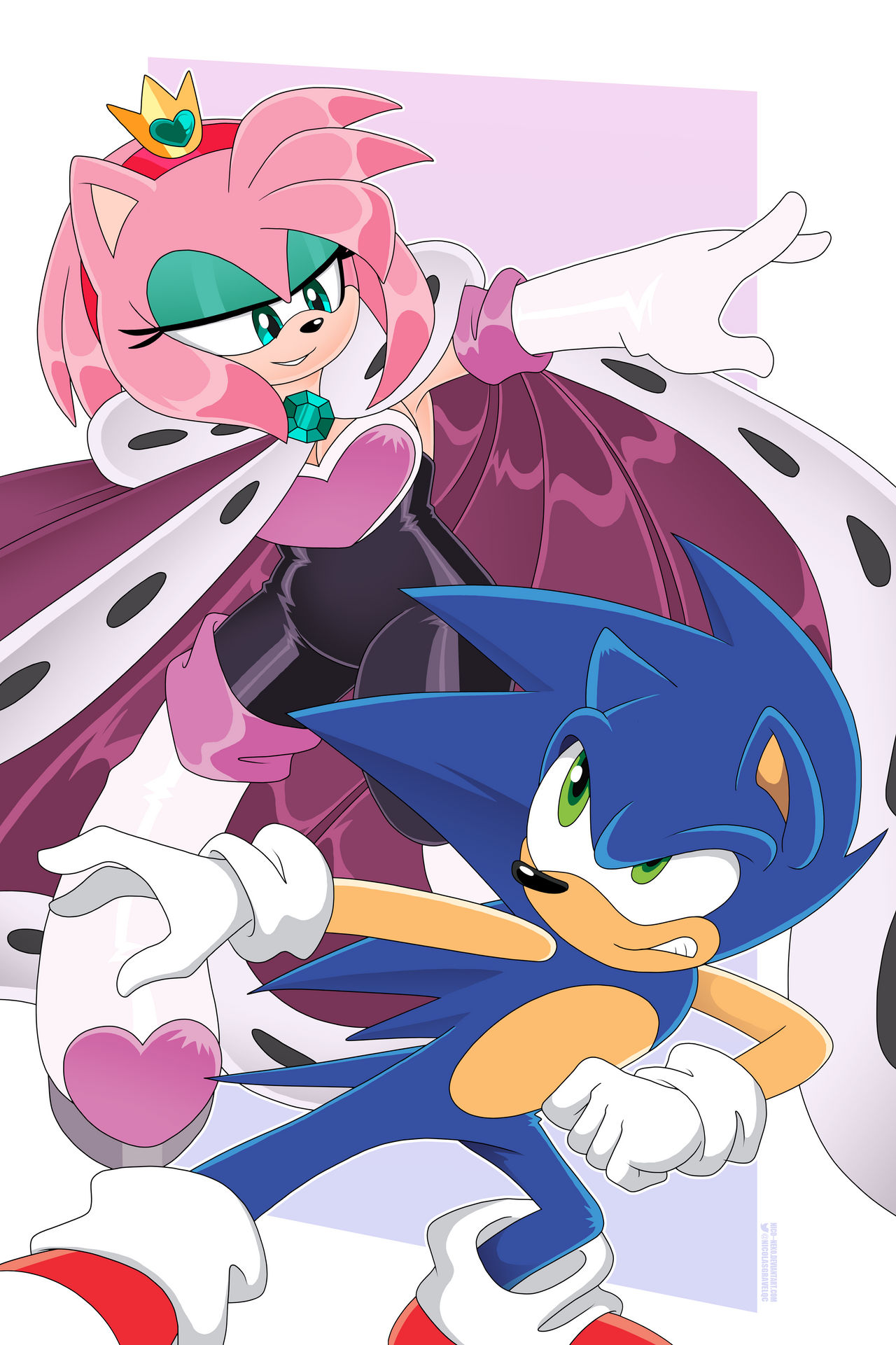 Amy Rouge VS Sonic by Nico--Neko on DeviantArt