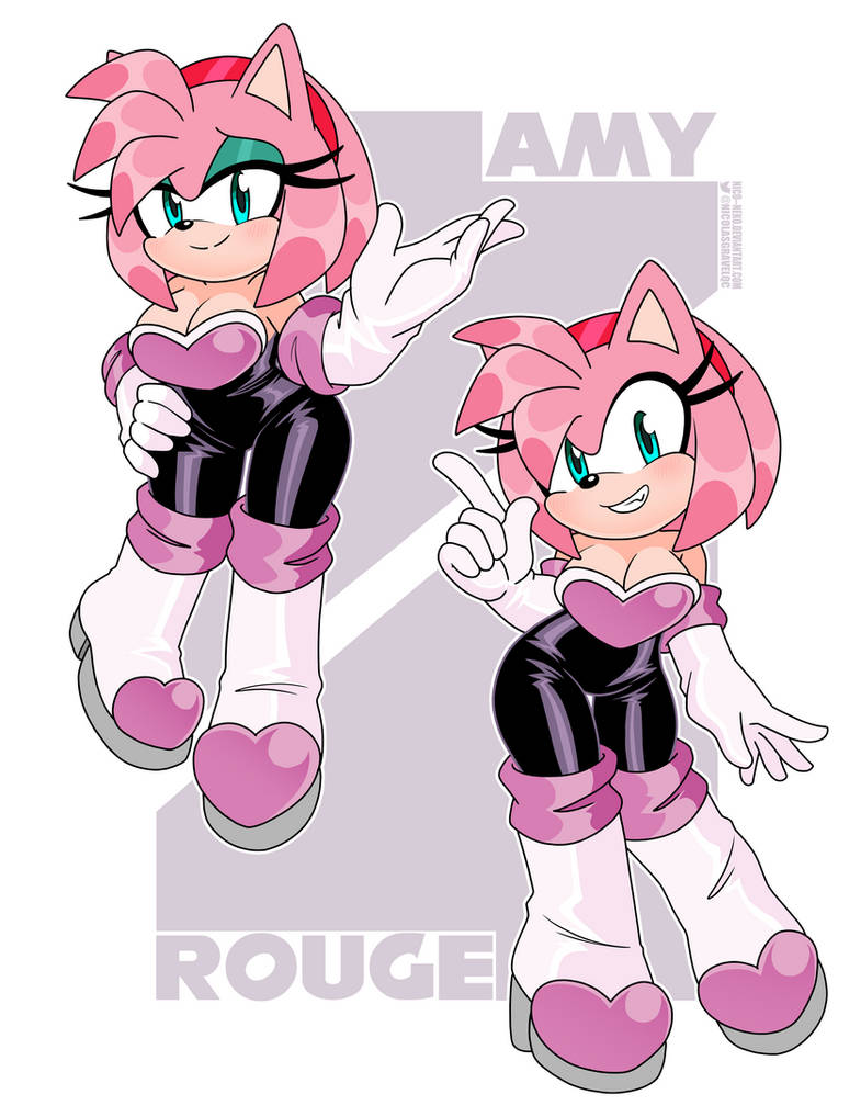 Amy Rose Rouk More Amy Rouge! by Nico--Neko on DeviantArt