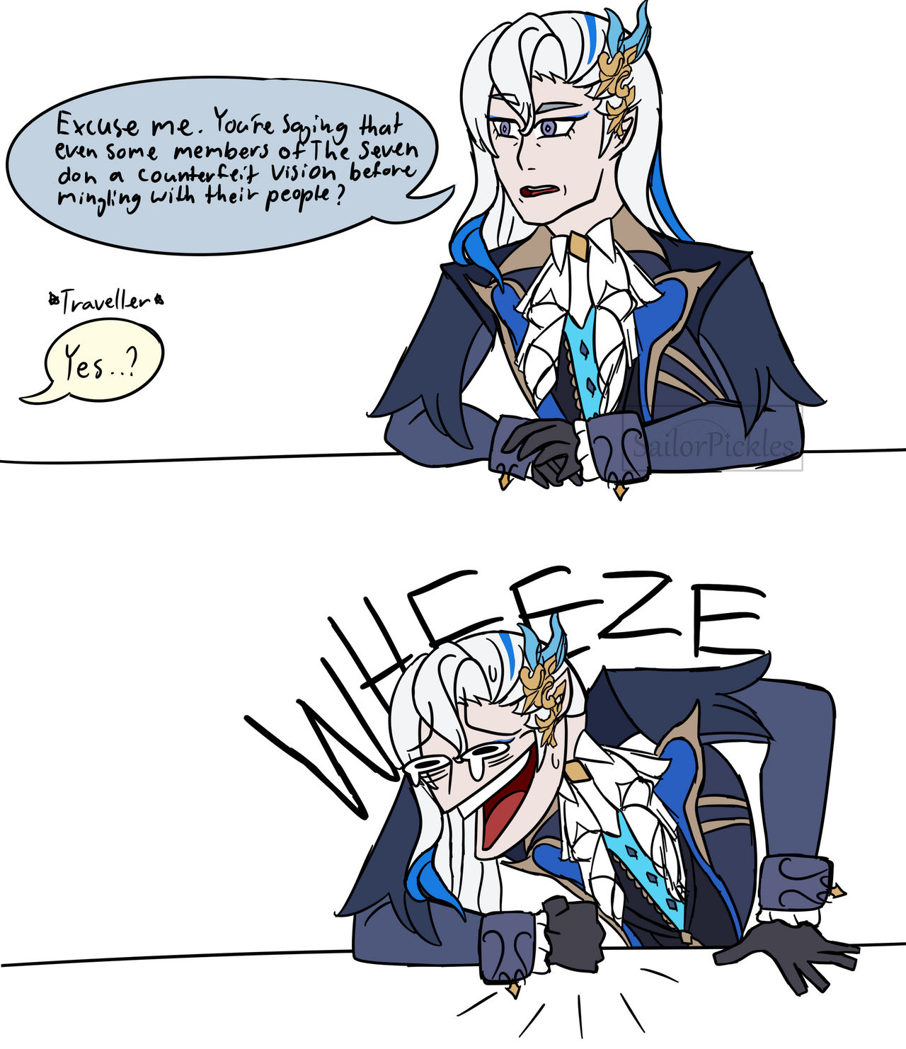 WHEEZE Neuvillette by SailorPickles on DeviantArt