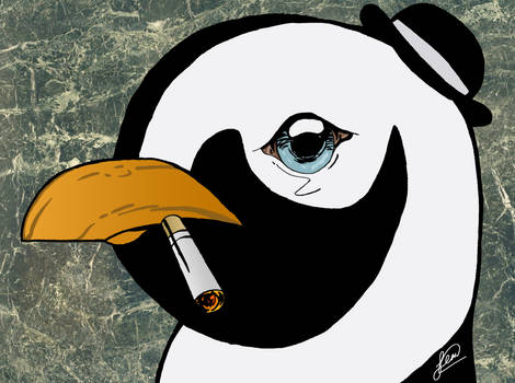 The Smoking Pinguin, in a Smoking.
