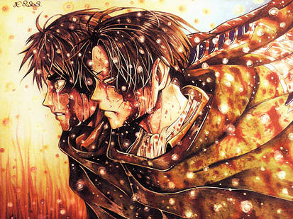 Levi and eren. just finished it