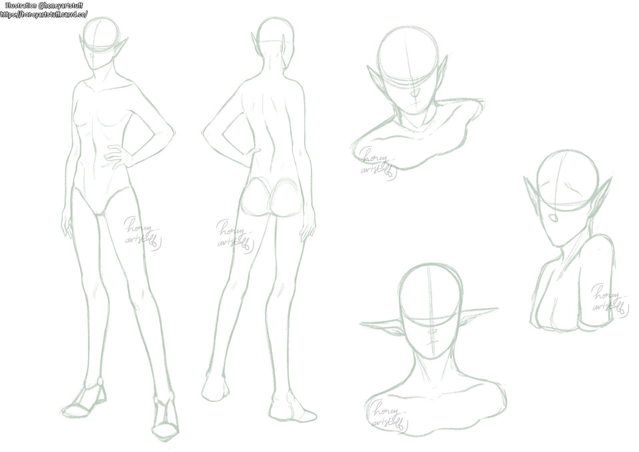 Base Ref F2U BASE - woman refsheet by oneeartstuff on DeviantArt
