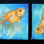 Twin Goldfish Paintings