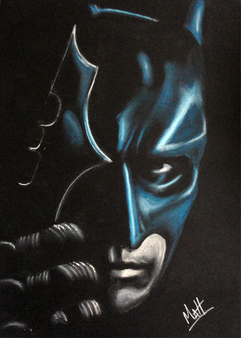 Batman Dark Knight - pastel by Gimix1974 on DeviantArt