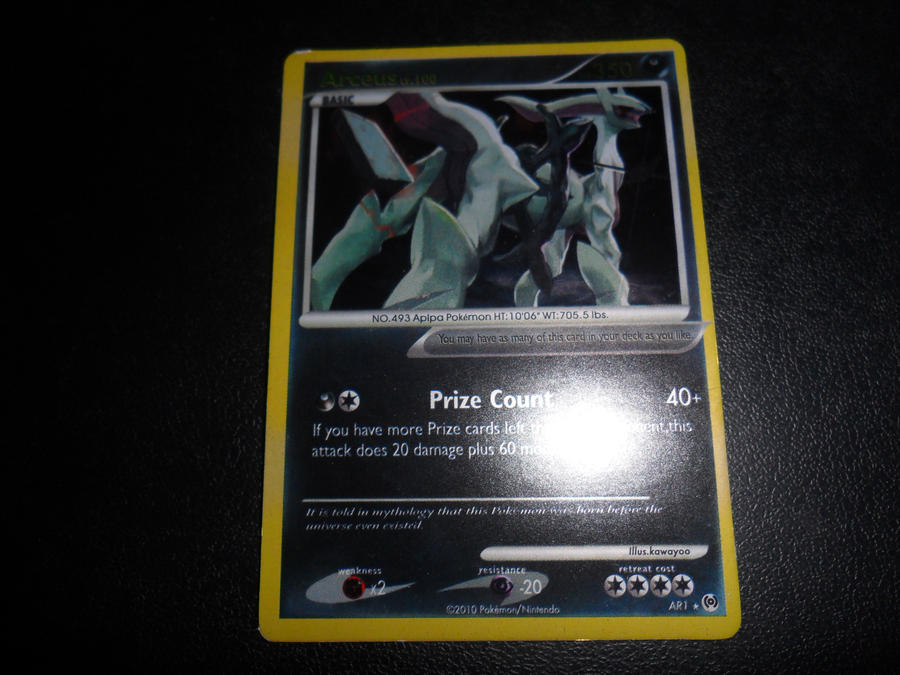 dark arceus pokemon card Pokemon Single Card Arceus