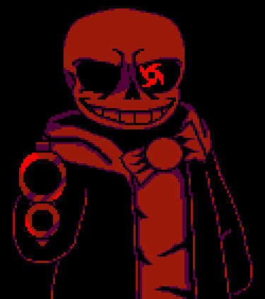 Red sans original forcex and snas pixel art