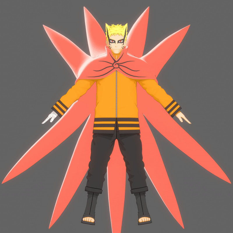 Naruto Baryon Mode preview XPS by o-DV89-o on DeviantArt
