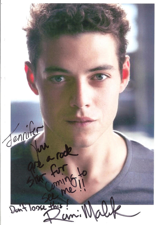 Rami Malek Signature