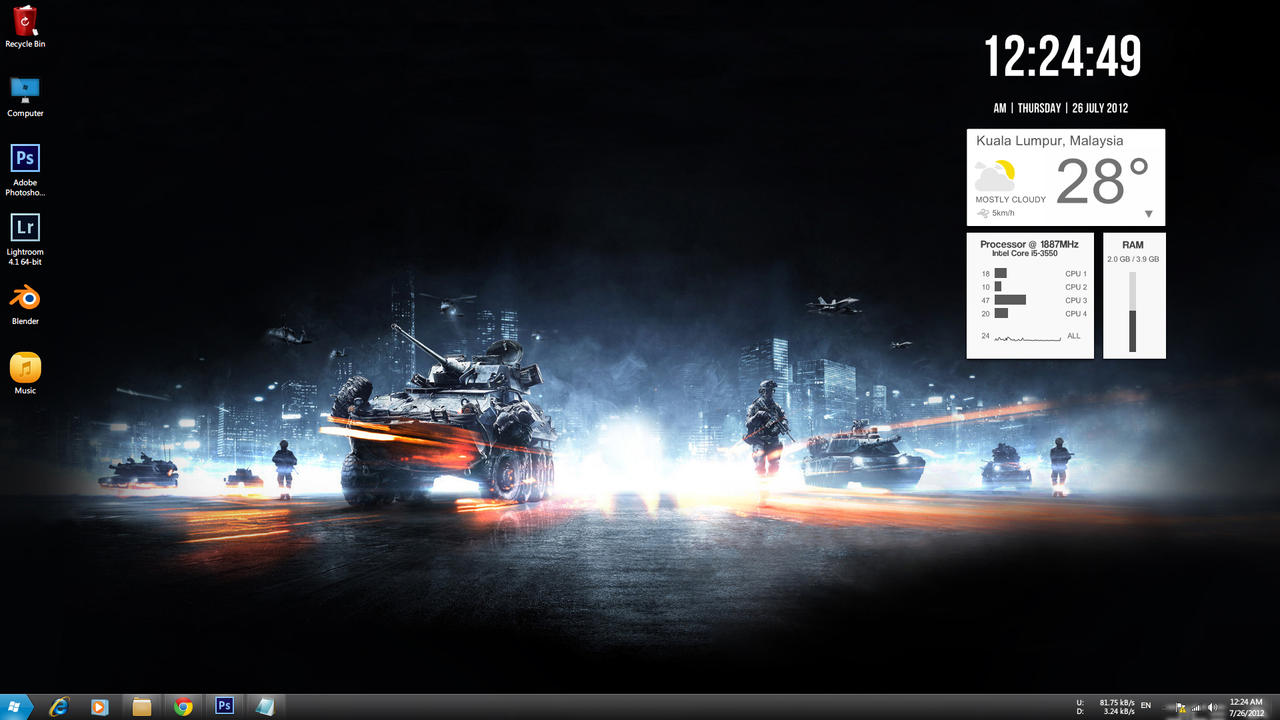 Desktop Screenshot 26th July by BenSow